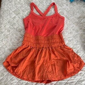 FP Movement by Free People Orange Tank Dress